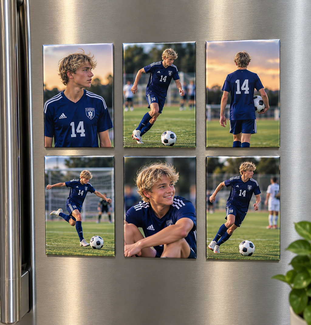 9 2.5x3.5” Rectangular Custom Photo Magnets