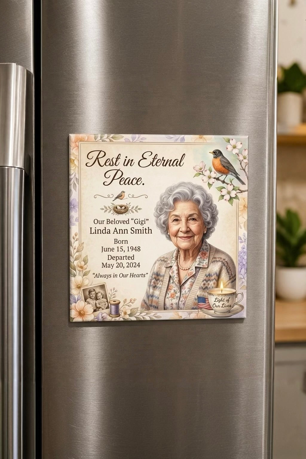 Custom Acrylic Memorial Magnets (Bulk Orders)