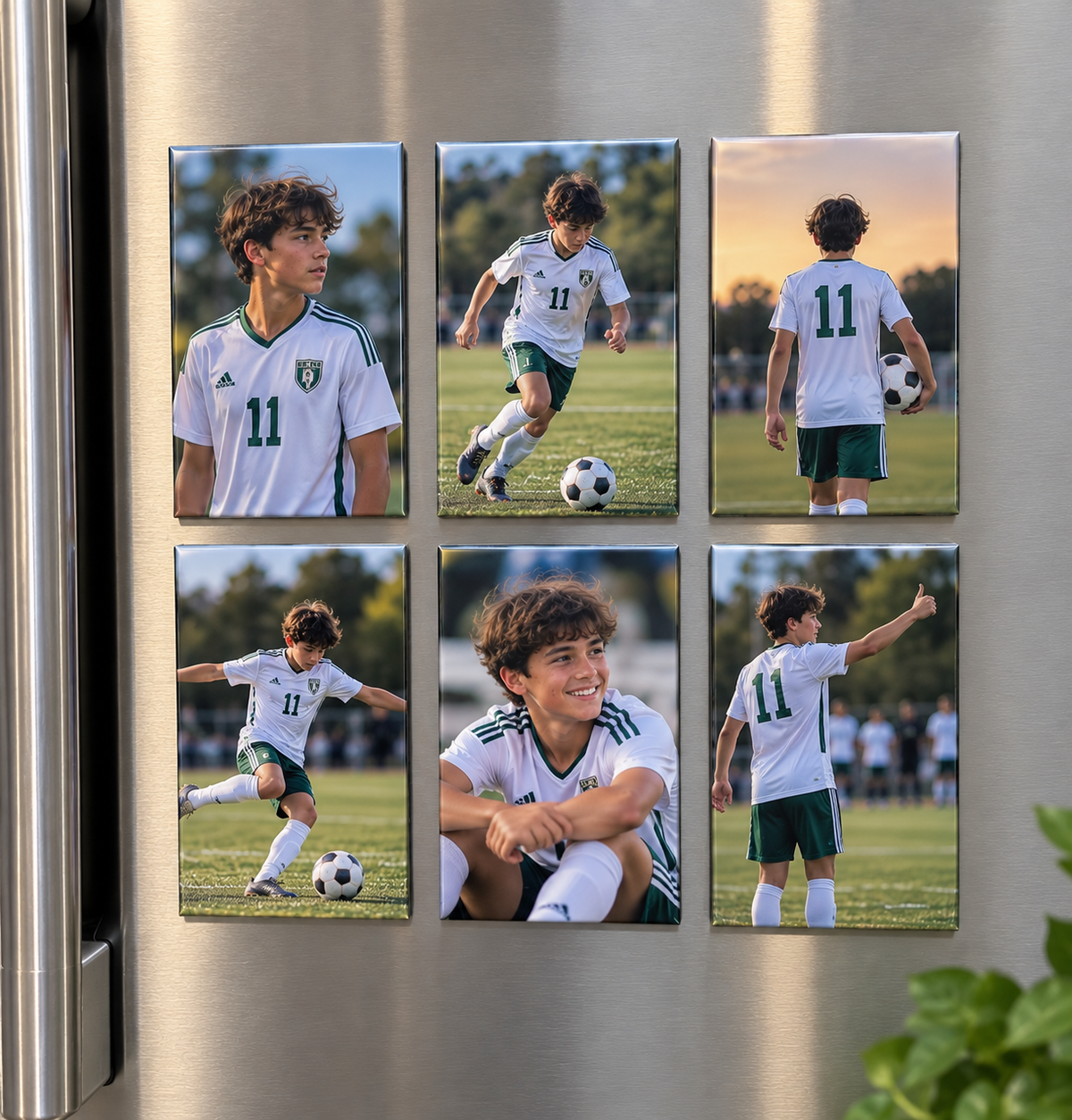6 2.5x3.5” Rectangular Custom Photo Magnets
