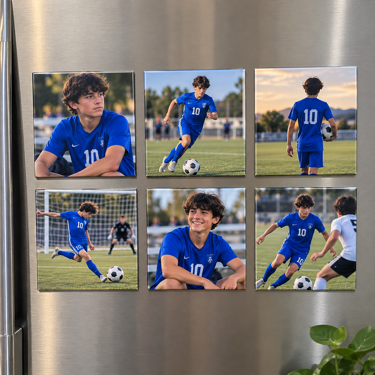 6 2.5 x 2.5” Square Custom Photo Magnets